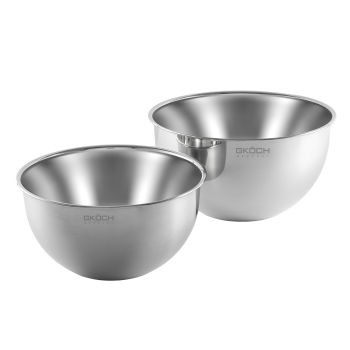 GKÖCH Edelstahl-Küchenschüssel-Set MYDH0607, 2-teillig