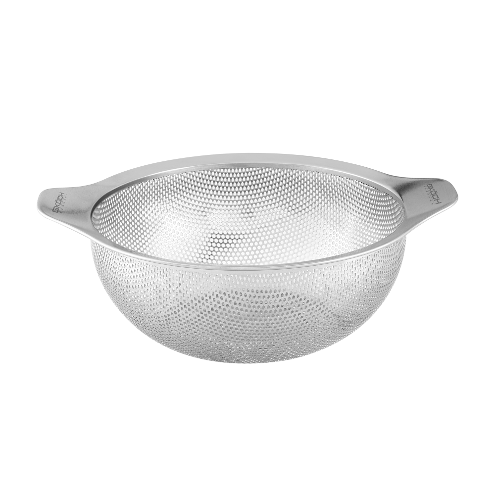 GKÖCH Edelstahlsieb-Set mit integrierten Griffen MYDH0305, 3-teillig (3) (Custom)