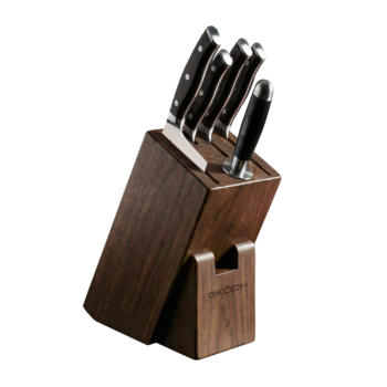 GKÖCH Messerblock-Set aus Holz, 6-teillig