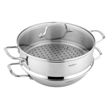 GKÖCH Wok-Set mit Dampfaufsatz SA2010, Ø28cm