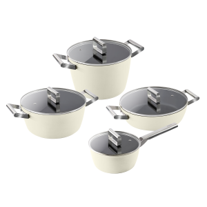 Alternative view of GKÖCH GESCHMIEDETES ALUMINUM TOPF-SET, 4-TEILLIG - CREAM