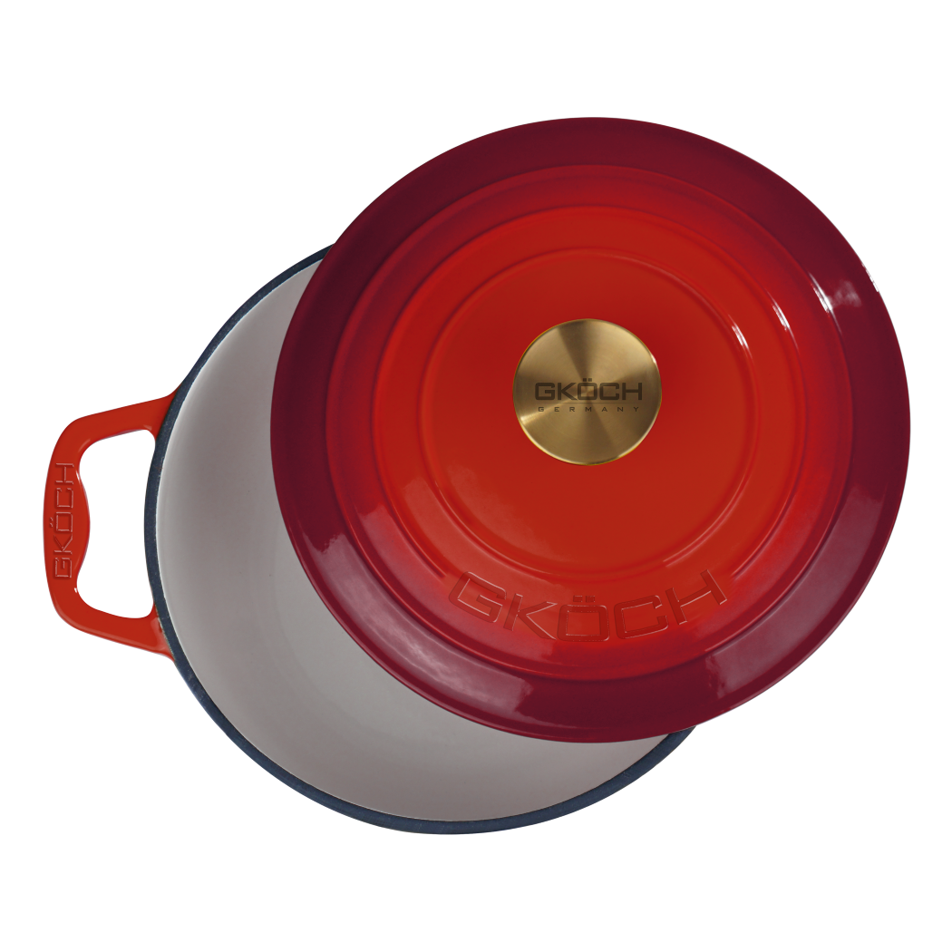 Gusseisen-Schmortopf RED (10) (Custom)