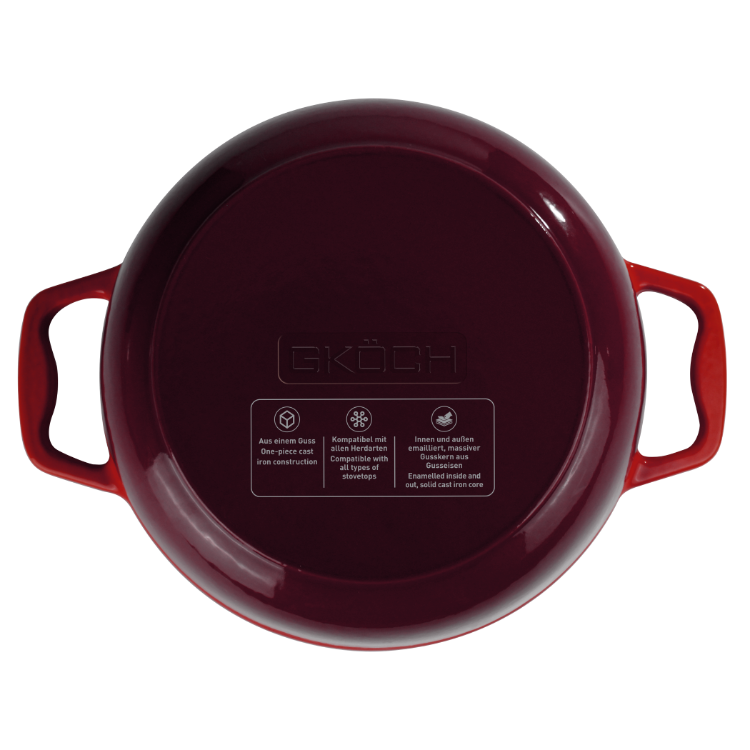 Gusseisen-Schmortopf RED (8) (Custom)