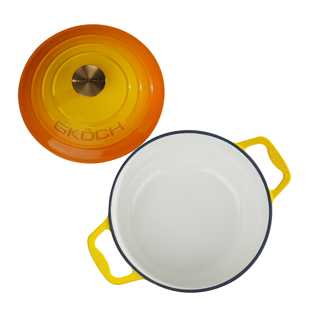 Gusseisen-Schmortopf Yello (1) (Custom)